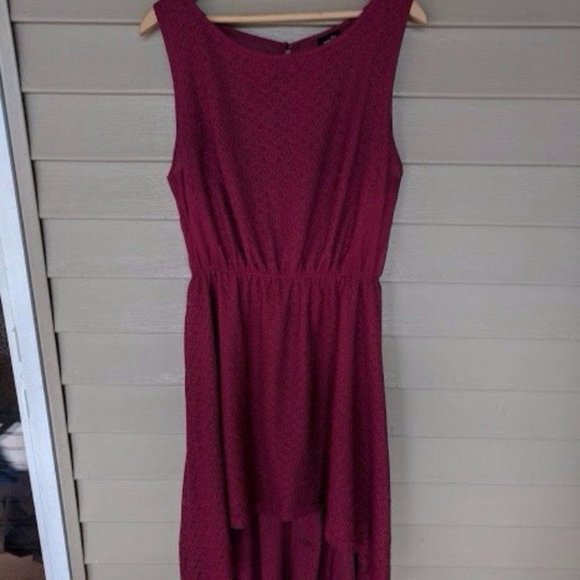 Rue 21 Women's Lace Marron Hi Low Dress - Picture 1 of 4